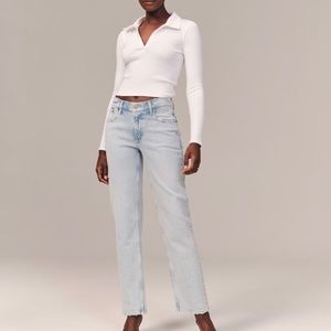 Abercrombie and Fitch 90s straight low rise jeans
